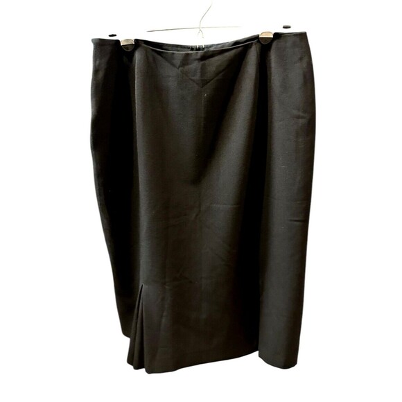 Charles Gray London size 8 black Skirt classic dressy straight with flare pleats - Picture 3 of 14